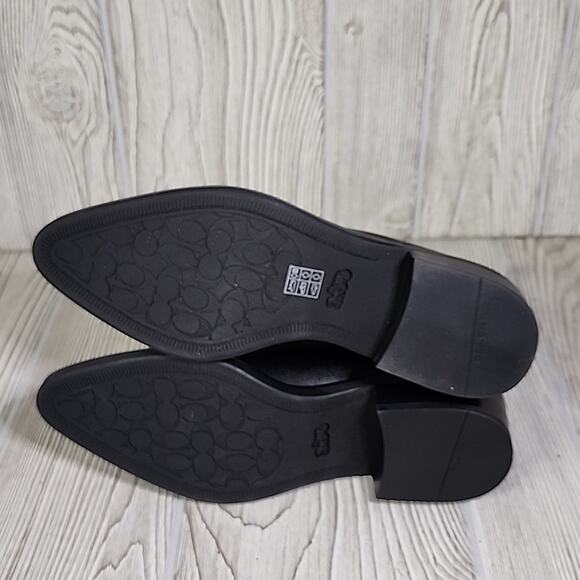 Coach Black Bowery Leather Ankle Boots Womens Size 5.5 NEW - Picture 8 of 13